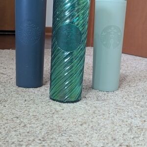 Starbucks Trio Tumbler Collection - Navy, Teal, Sage